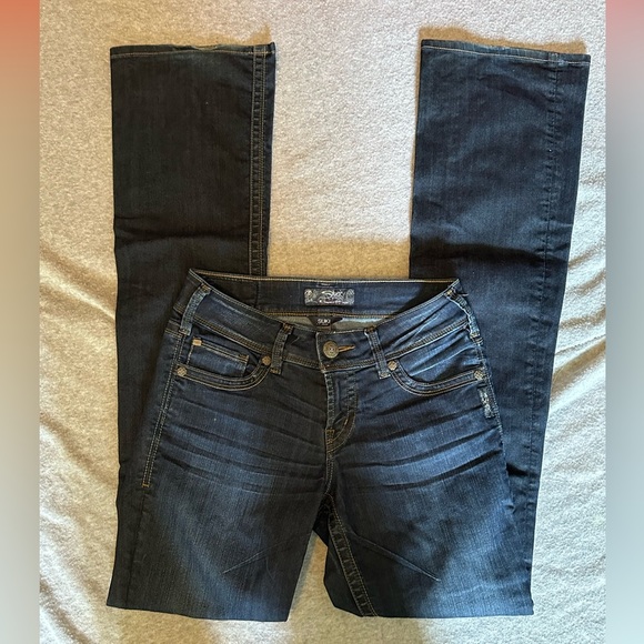 Vintage Silver Jeans Black Flare & Wide Leg Jeans - Picture 3 of 7